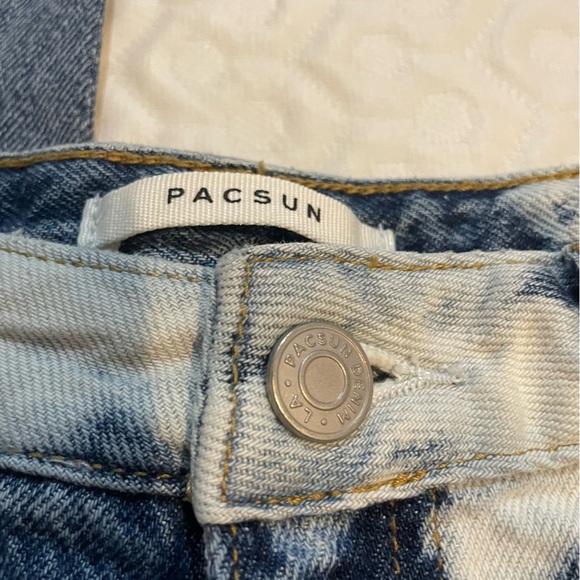 Pacsun Bleached 90's Boyfriend Blue Jeans Women’s Size 25 Distressed Denim - Picture 4 of 15